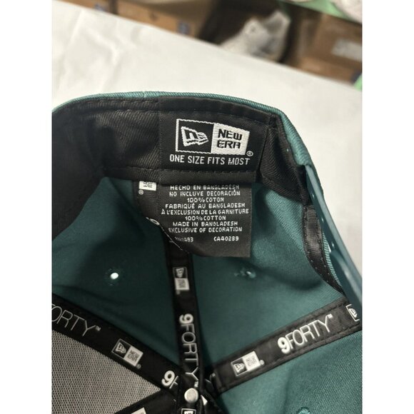 New Era Philadelphia Eagles 9Forty The League Green Adjustable SnapBack Hat Cap - Picture 5 of 5